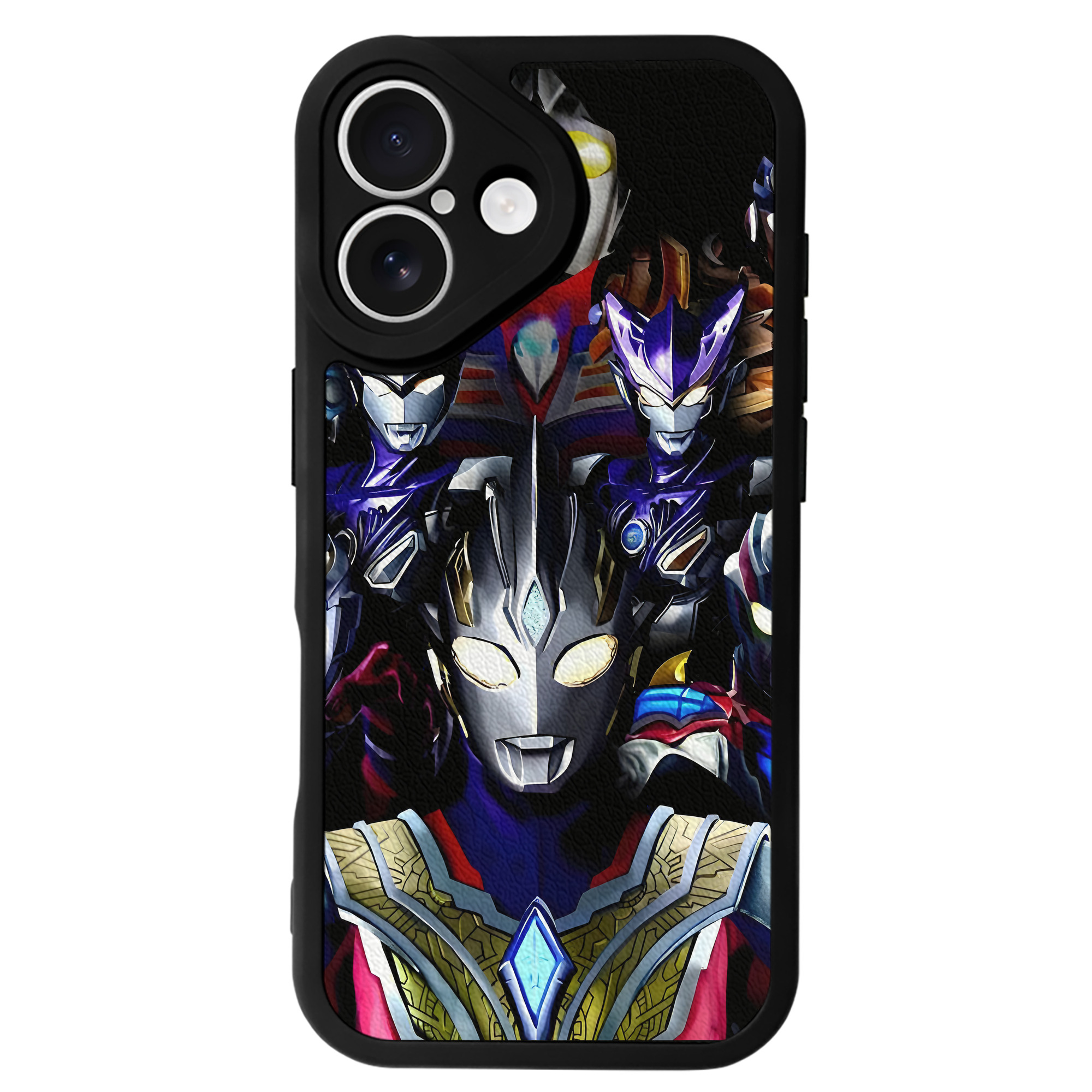 （画像用） ウルトラマン Ultraman 【iPhone 16シリーズ対応】シリコンスマホケース（レザー調） 材質：シリコン